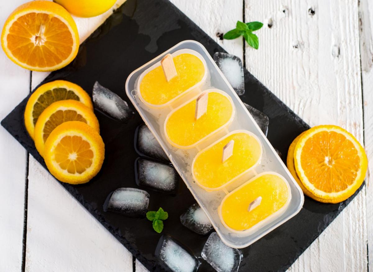 Domowe lody: tropikalne z nutą pomarańczy