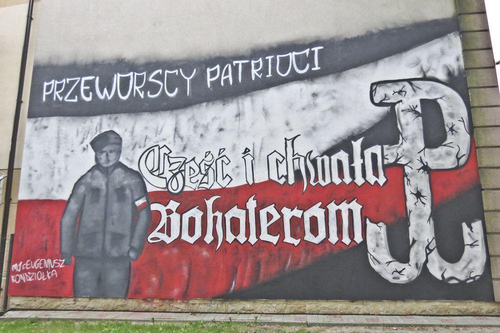 W mieście powstał pierwszy patriotyczny mural