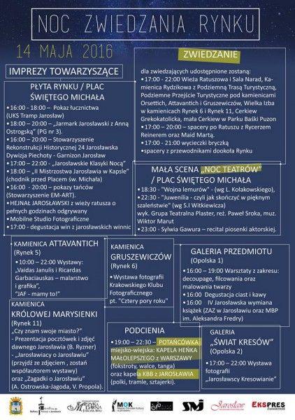 Jarosławska noc zwiedzania rynku pełna atrakcji