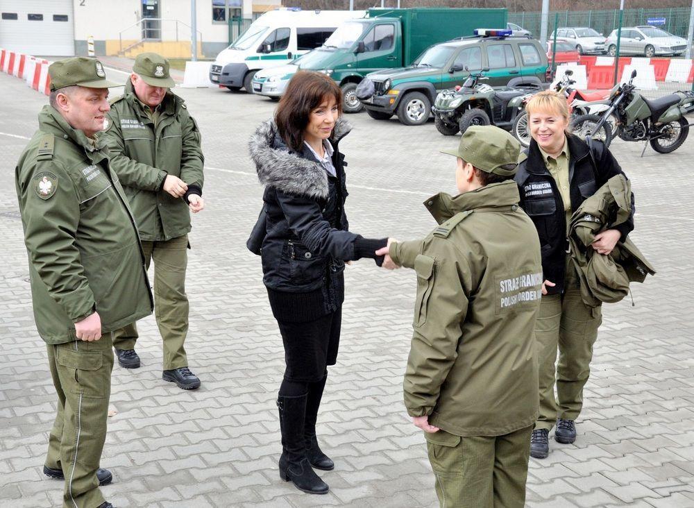 Oficer łącznikowy Policji Federalnej RFN na granicy