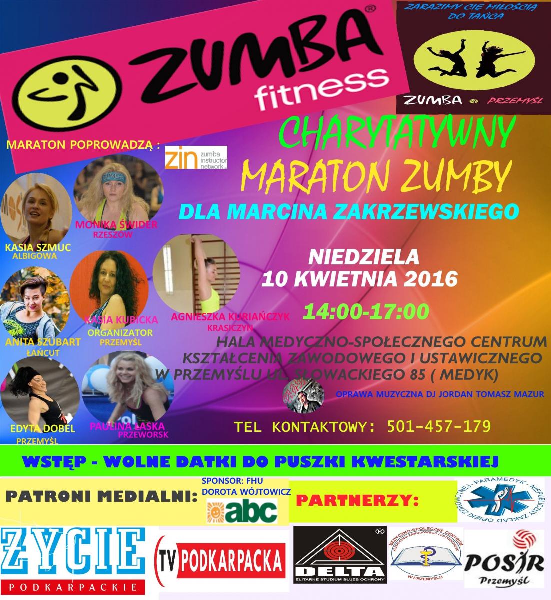 Maraton Zumba Fitness. Zatańcz dla Marcina