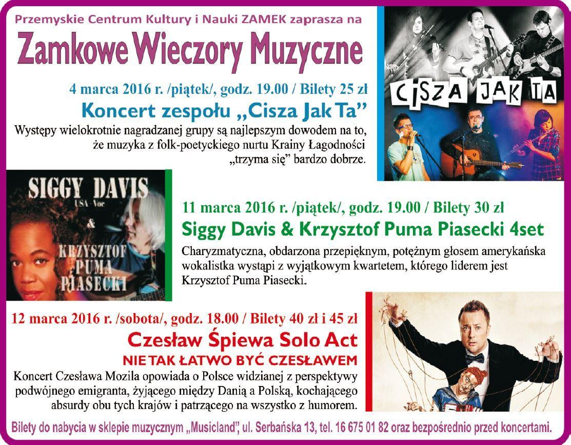 Zmiana daty koncertu Siggy Davis na 10 marca