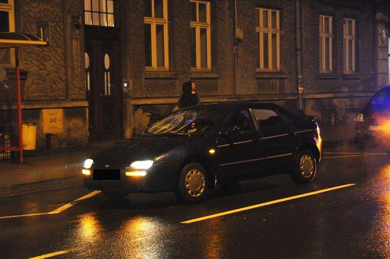 Potrącenie pieszego na ul. Słowackiego. Był pijany