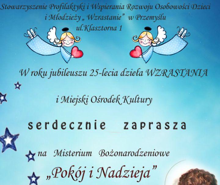 „Wzrastanie” zaprasza na misterium bożonarodzeniowe 