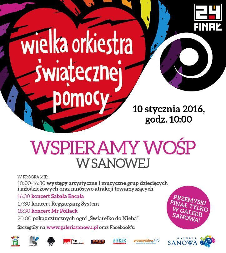 Reggaegang System i Mr Pollack zagrają dla WOŚP-u. Wspieramy Orkiestrę w Galerii Sanowa!