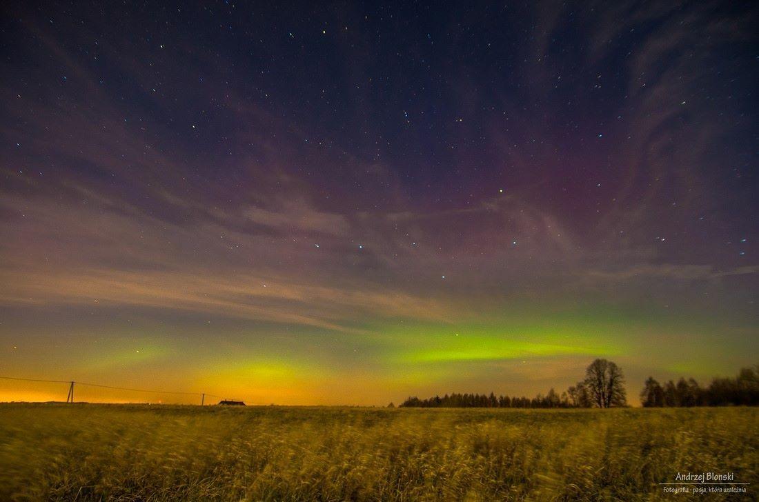 Zorza polarna uchwycona dzisiejszej nocy [ZDJĘCIA]