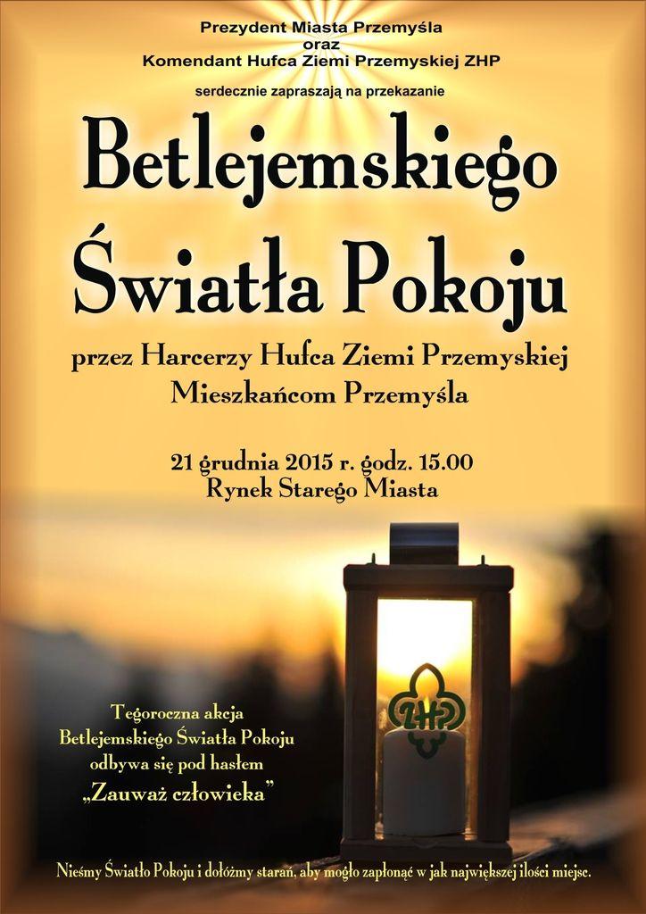 Przekażą Betlejemskie Światełko Pokoju