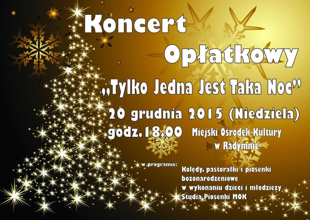 Zapraszamy na koncert opłatkowy do Radymna