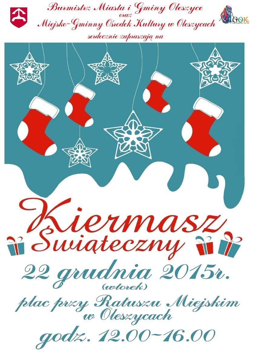 Kiermasz bożonarodzeniowy w Oleszycach