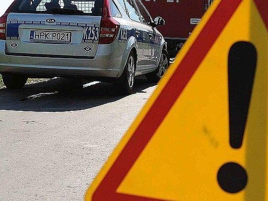 Tragiczny wypadek. Pieszy wtargnął pod nadjeżdżający motocykl