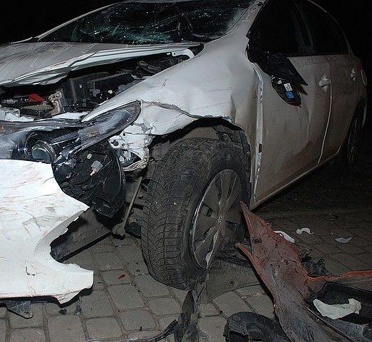 Zderzenie hondy z toyotą na Grunwaldzkiej w Przemyślu