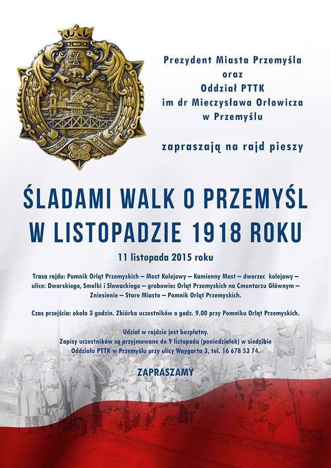 Zapraszamy na rajd pieszy „Śladami walk o Przemyśl w listopadzie 1918 roku”