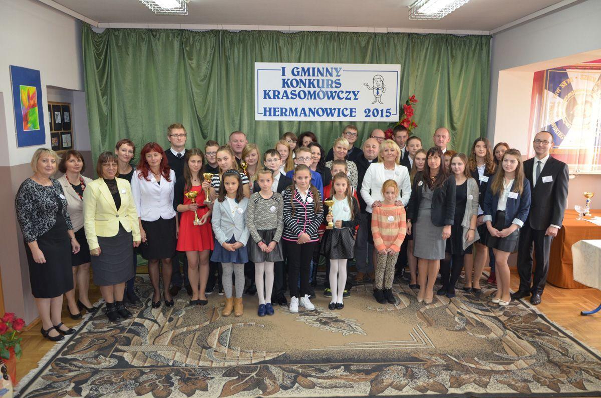Aby język giętki powiedział wszystko... Gminny Konkurs Krasomówczy w Hermanowicach 