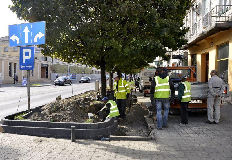 Półmetek prac na Grunwaldzkiej. Trwa przebudowa pasa zieleni