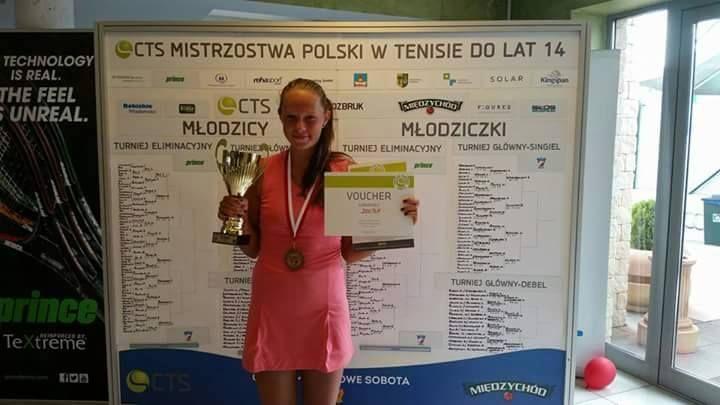 Dominika Szczotka wicemistrzynią Polski w tenisie ziemnym 