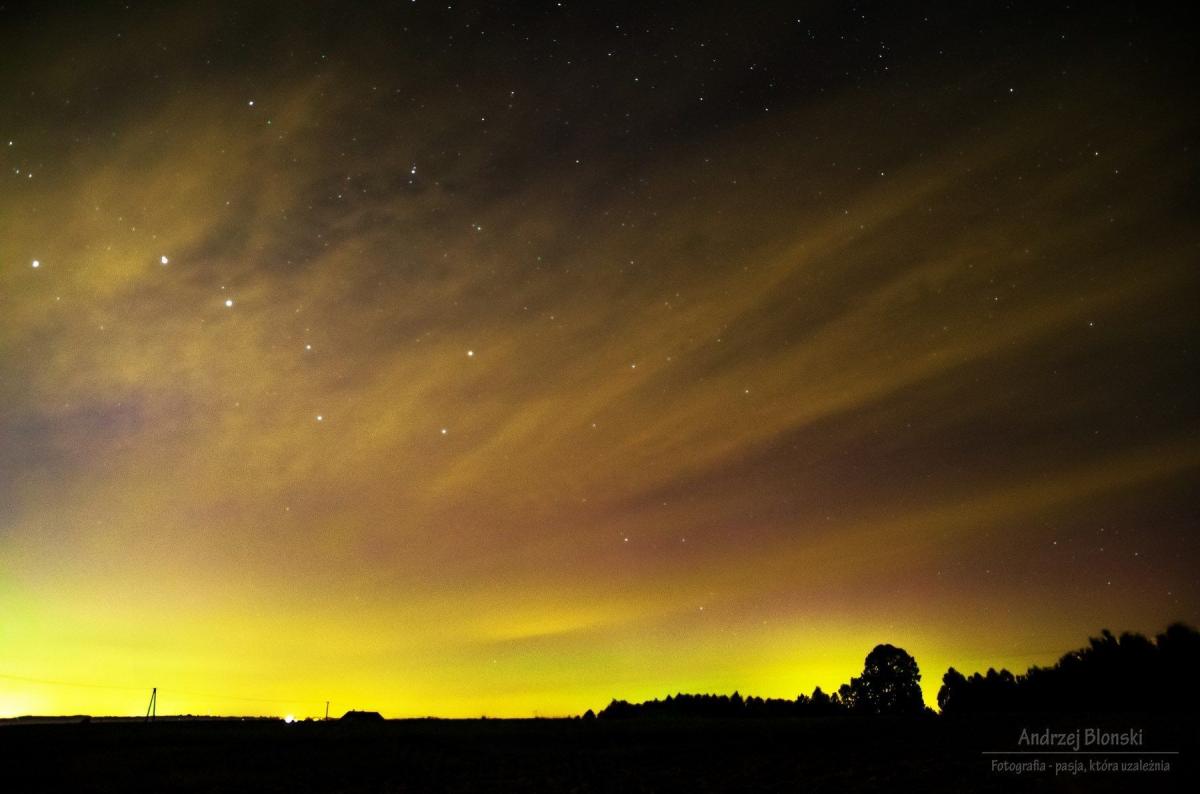 Nocą polowano na zorzę polarną