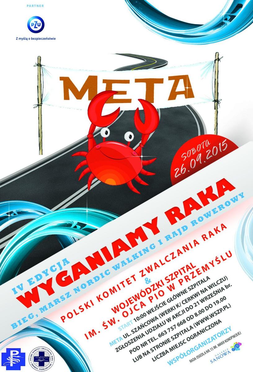 Bieg, marsz i rajd rowerowy podczas Wyganiania Raka 2015. Zgłoś się!