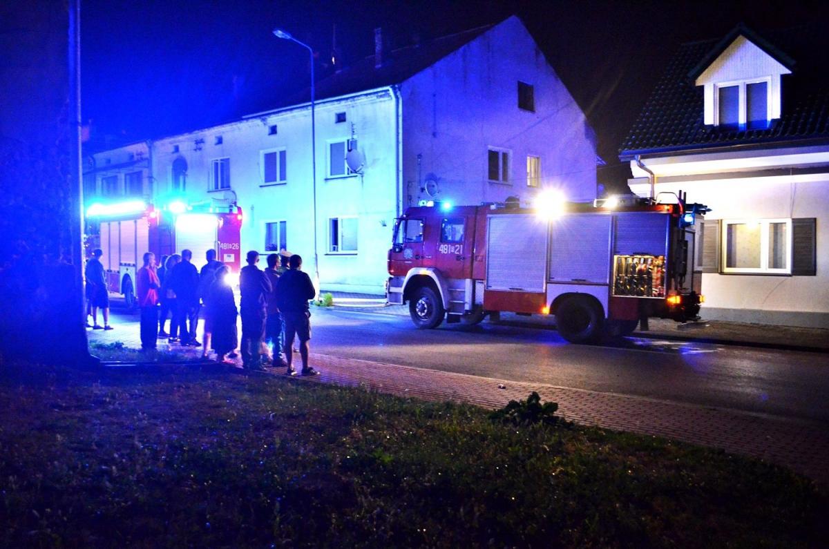 Pożar budynku.13 mieszkańców ewakuowano, jedna osoba nie żyje