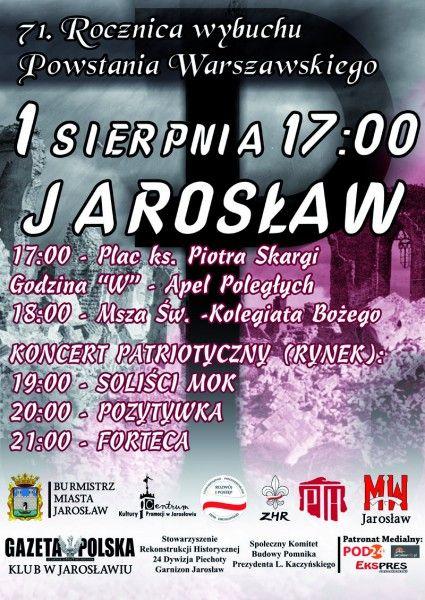 Obchody rocznicy Powstania Warszawskiego w Jarosławiu