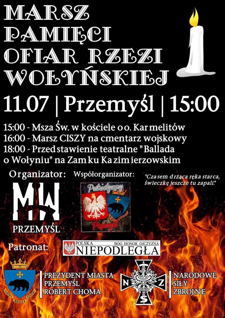 Dziś marsz ku pamięci ofiar rzezi wołyńskiej 1943-44. Będą utrudnienia w ruchu