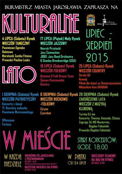 Jazz, balet, zumba – kulturalne lato w mieście 2015