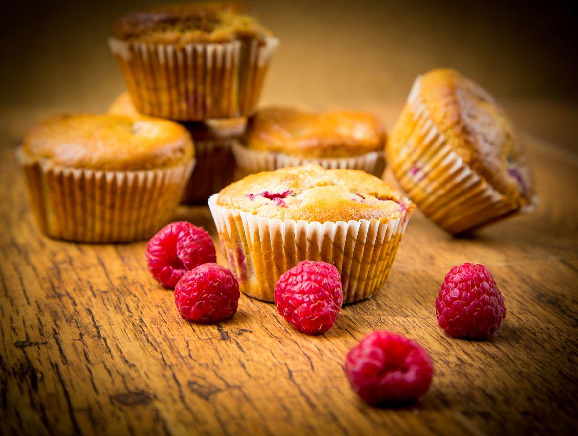 Muffiny malinowo-rabarbarowe