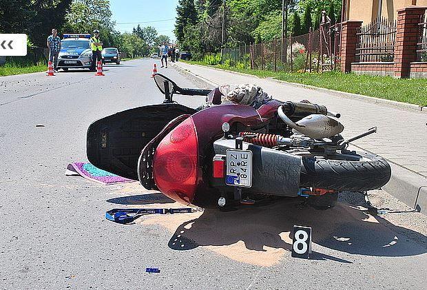 Wypadek w Studzianie. Ucierpiała motorowerzystka