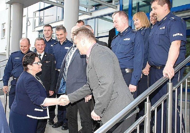 Minister Piotrowska w jarosławskiej komendzie