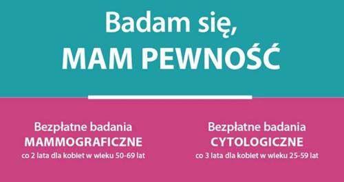 „Badam się, mam pewność” – bezpłatne badania mammograficznych [harmonogram]