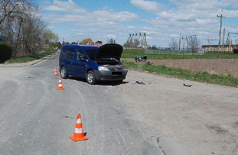 Wymusił pierwszeństwo i zderzył się z motocyklistą