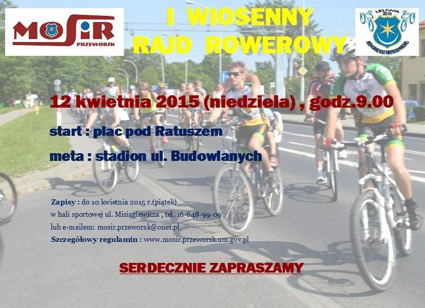 Zapraszamy na I Wiosenny Rajd Rowerowy do Przeworska