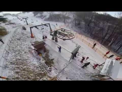 Przemyski stok narciarski z lotu ptaka