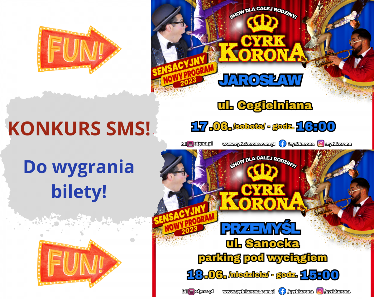 Do Jarosławia i Przemyśla zawita Cyrk Korona. Uwaga! Konkurs!