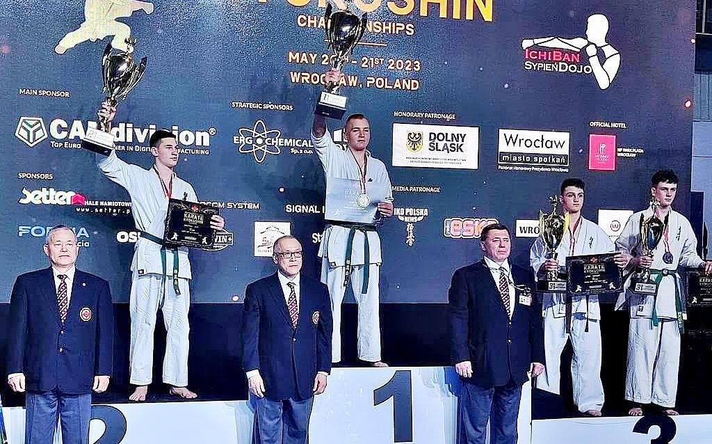 Zawodnik Przeworskiego Klubu Karate Kyokushin Sebastian Goń wicemistrzem Europy juniorów