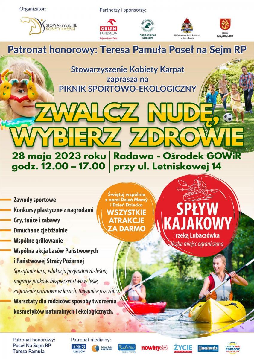 Piknik „Zwalcz nudę, wybierz zdrowie” w Radawie już w ten weekend