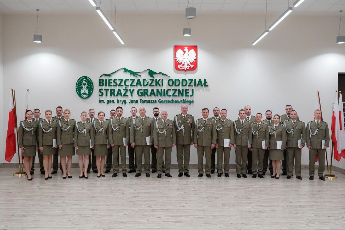 23 awanse w Bieszczadzkim Oddziale Straży Granicznej 