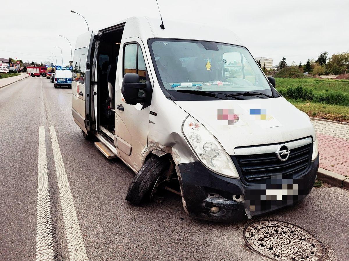 Zderzenie dwóch samochodów w Lubaczowie. Kierująca wymagała pomocy medycznej