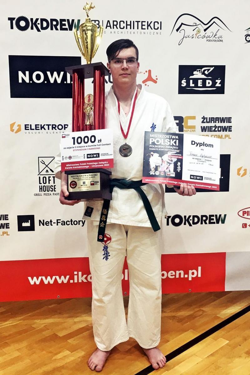 Tomasz Dytyniak z Przemyskiego Klubu Karate Kyokushin wicemistrzem Polski!
