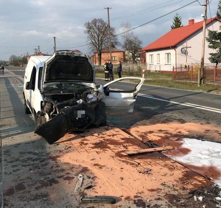 Czołówka citroena ze skodą
