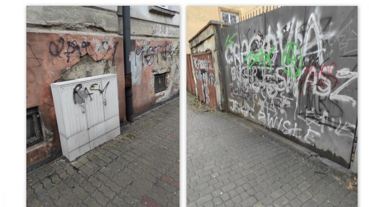 Sygnały Czytelników: Wątpliwej urody obrazki przy siedzibie przemyskiego MOPS 