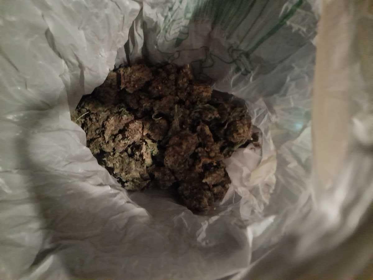 100 g marihuany pod siedzeniem, 25 g amfetaminy w schowku
