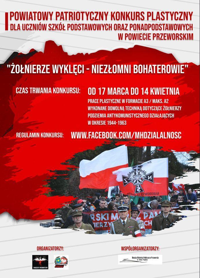Konkurs plastyczny poświęcony Żołnierzom Wyklętym. Zgłoś się