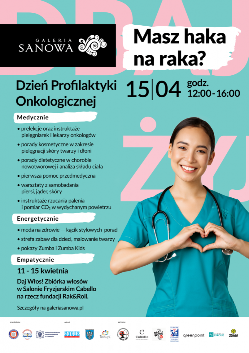 Rozrywka i wiedza. Zapraszamy na Dzień Profilaktyki Onkologicznej w Galerii Sanowa