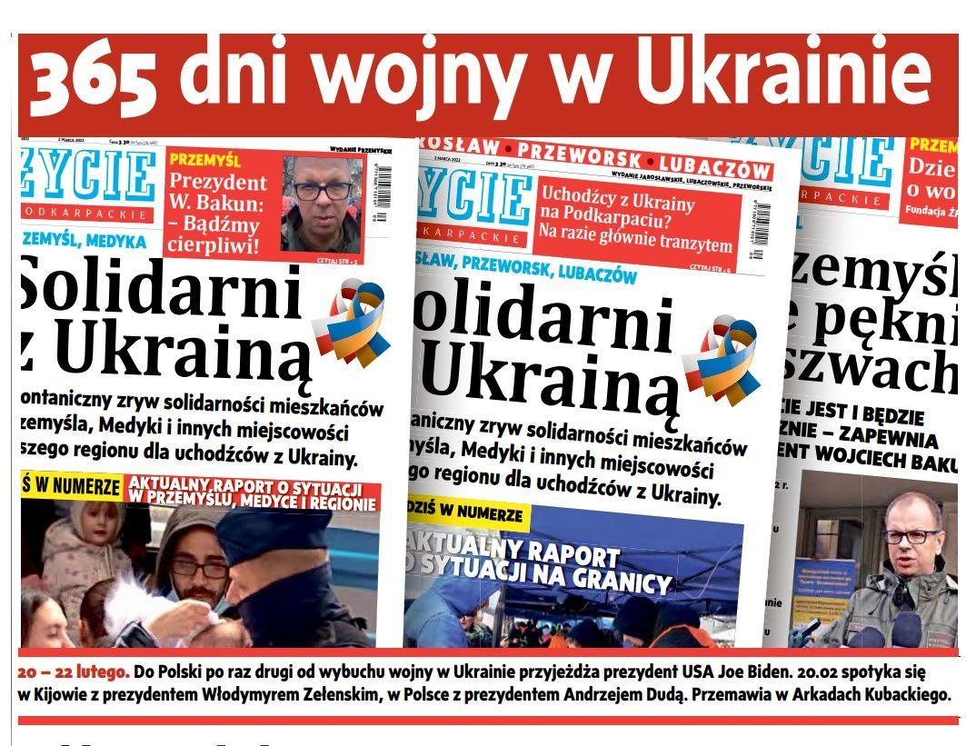 Od lutego do lutego. Rok wojny, rok solidarności! 