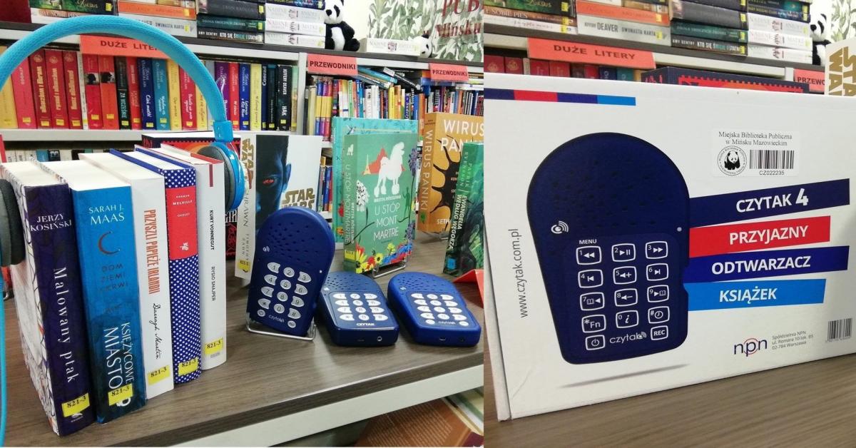 Czytaki w bibliotece. Nowe udogodnienie dla niepełnosprawnych