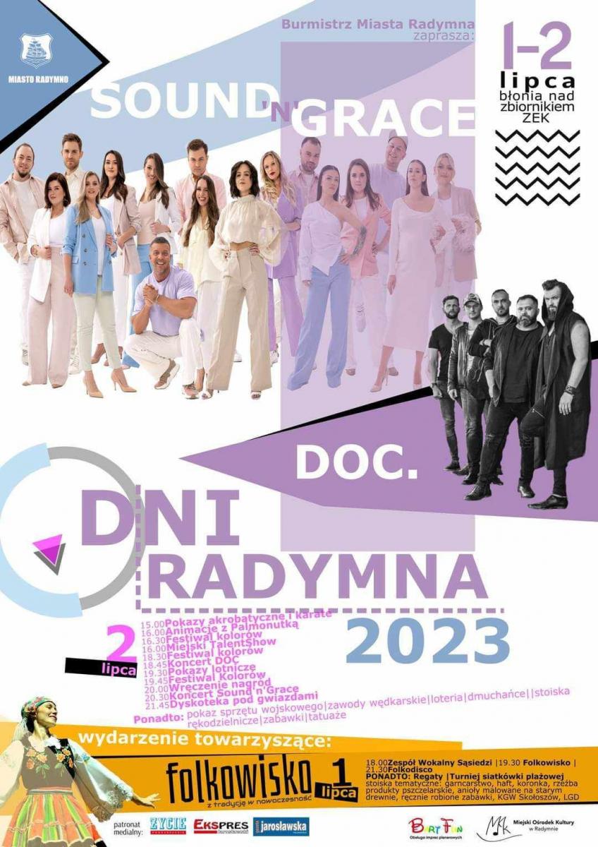 Sound’n’Grace, DOC, festiwal kolorów, talent show, paralotniarze... Radymno będzie świętować!