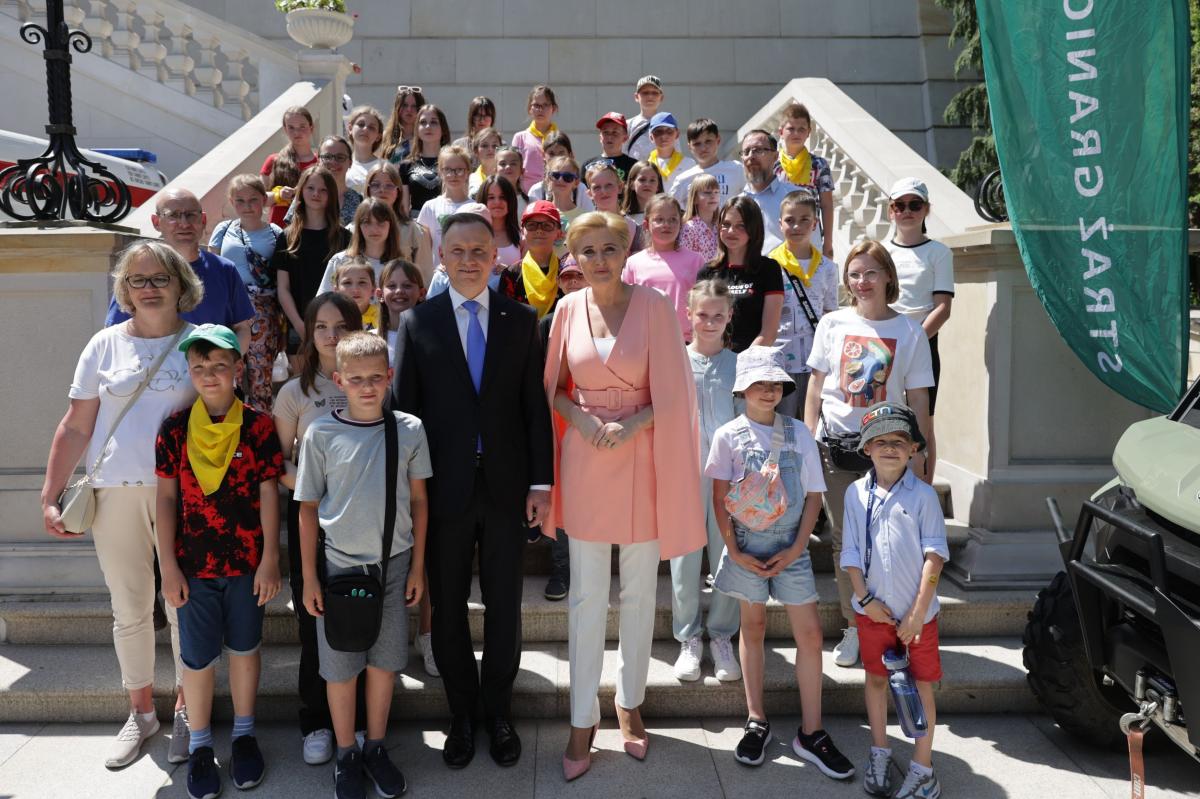 Młodzi gorzyczanie z wizytą u prezydenckiej pary