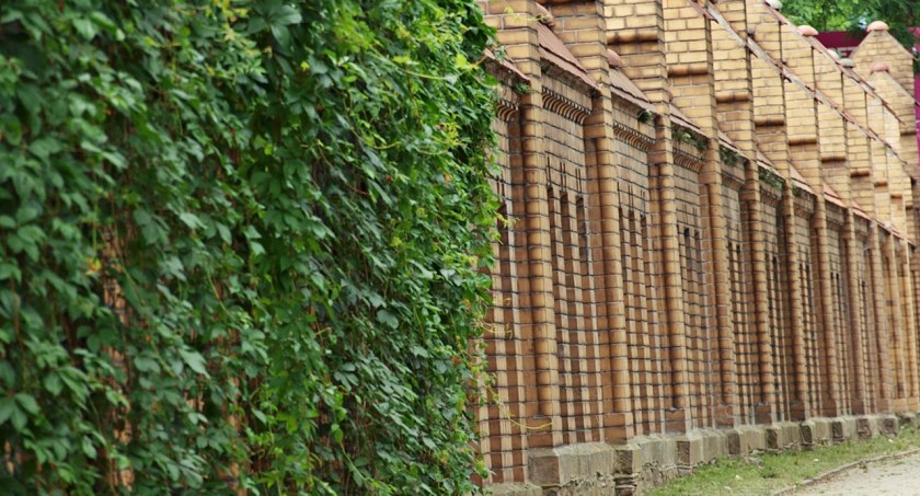 Cmentarny mur przy cementarzu na Słowackiego do renowacji