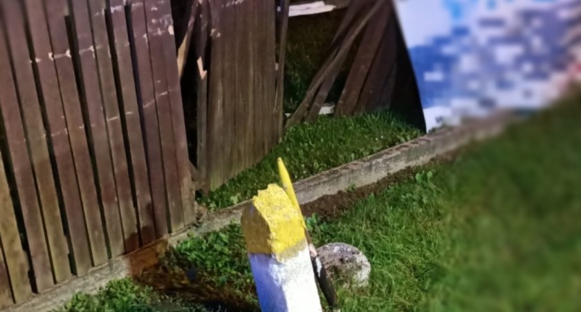 Wjechał w ogrodzenie. Miał prawie promil alkoholu