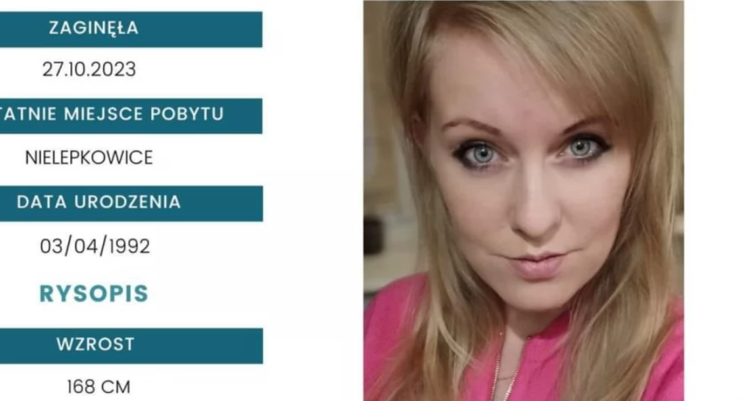 Poszukiwania wciąż trwają! Zaginęła Patrycja Patryn-Biedroń, 31-letnia mieszkanka Nielepkowic 